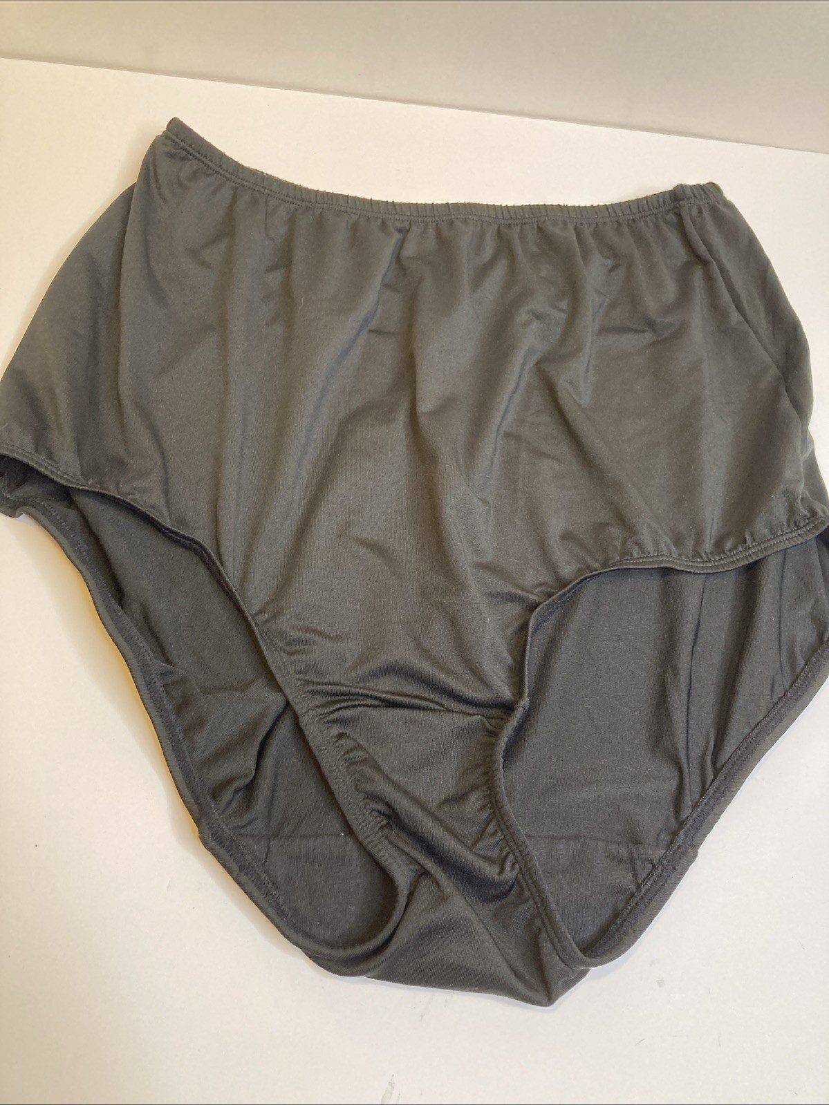 Olga By Warner’s 10/3XL Black Brief Panties Granny Polyester