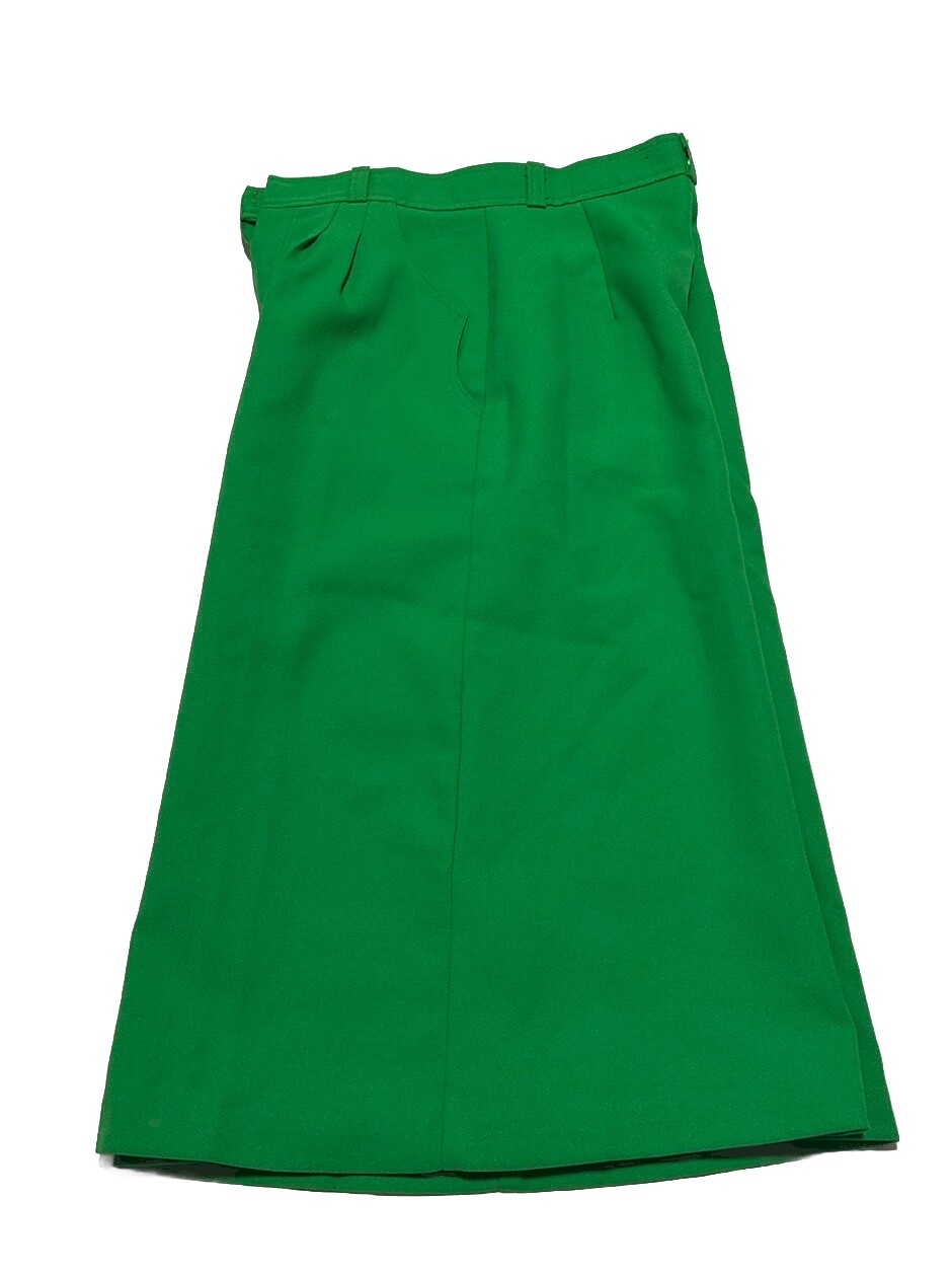 Vintage 60s? Sears Mates Kelly Green Bell Bottom Gaucho Capri Pants Size Read