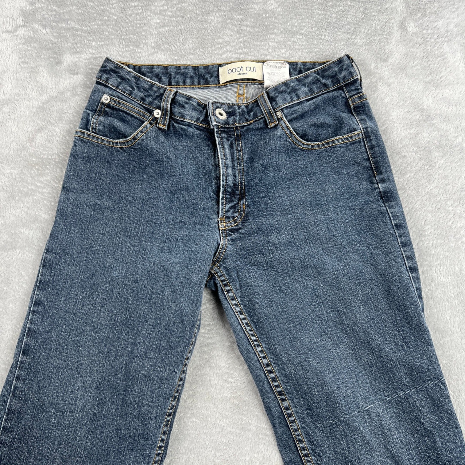 VTG Gap Boot Cut Stretch Jeans 6 Regular Blue Women Made in USA Y2K Flare
