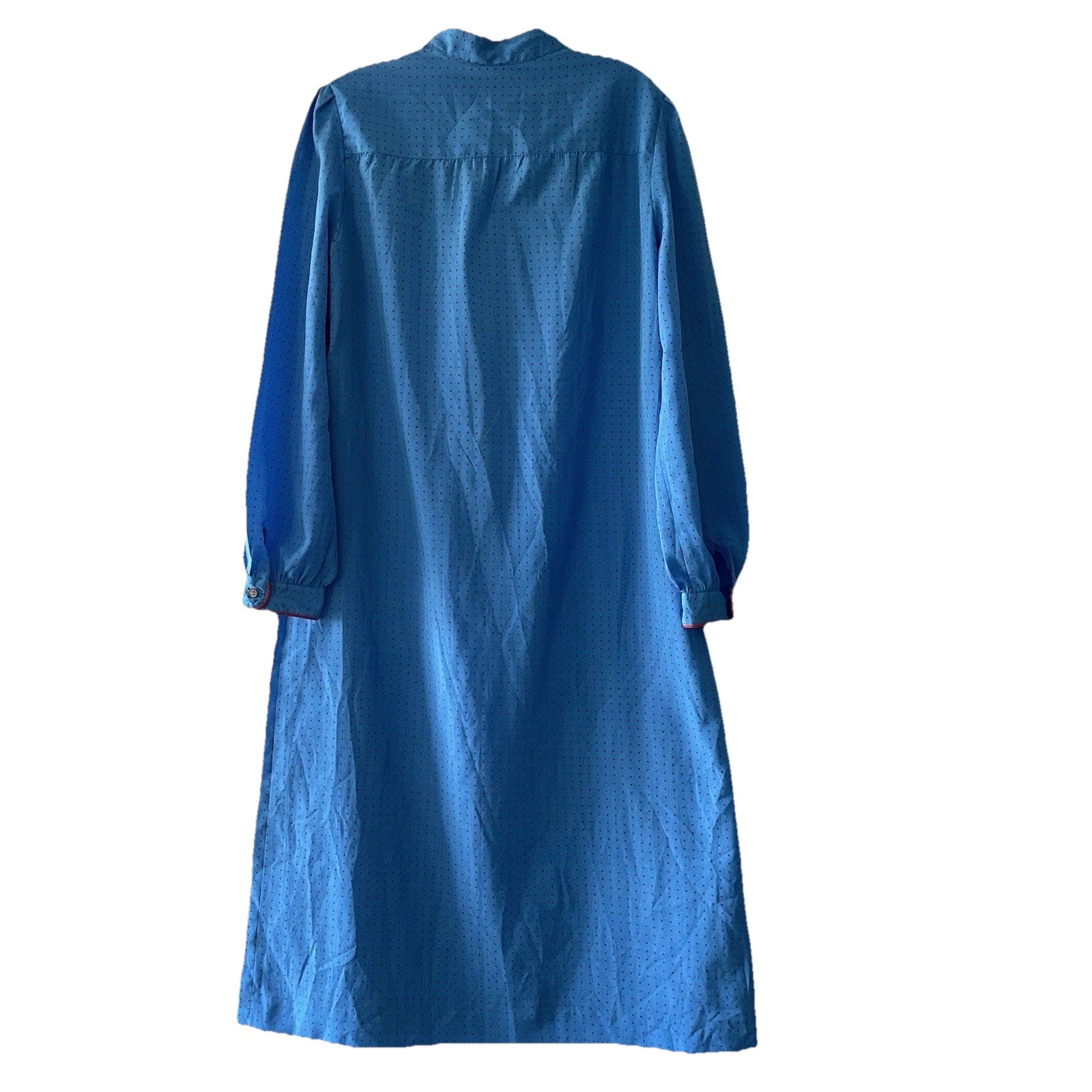 Vintage 1980s! Schrader Sport Size 16 Colorful Polkadot Pocket Silky Dress