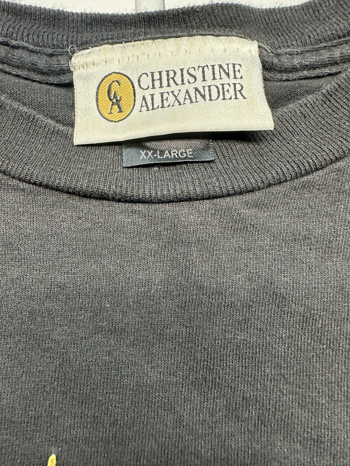 Single Stitch Christine Alexander Black I Love Referrals Jewel T Shirt Vtg 90s