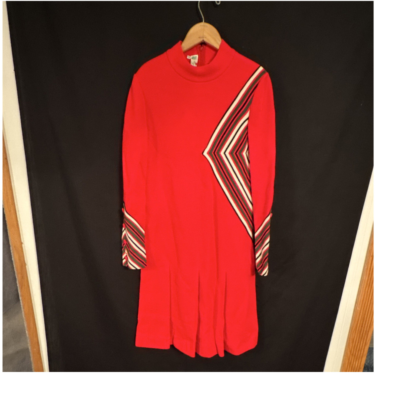 Vintage gino Paoli bright pink Wool Dress Women’s Multicolor Original Sz 12