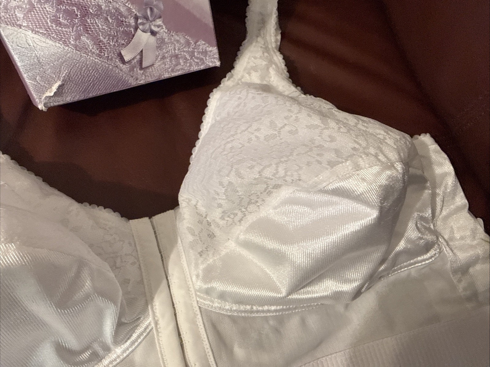 NEW Jodee Surgical Style 1805 Post Mastectomy Bra WHITE w/Pockets USA-MADE 44B