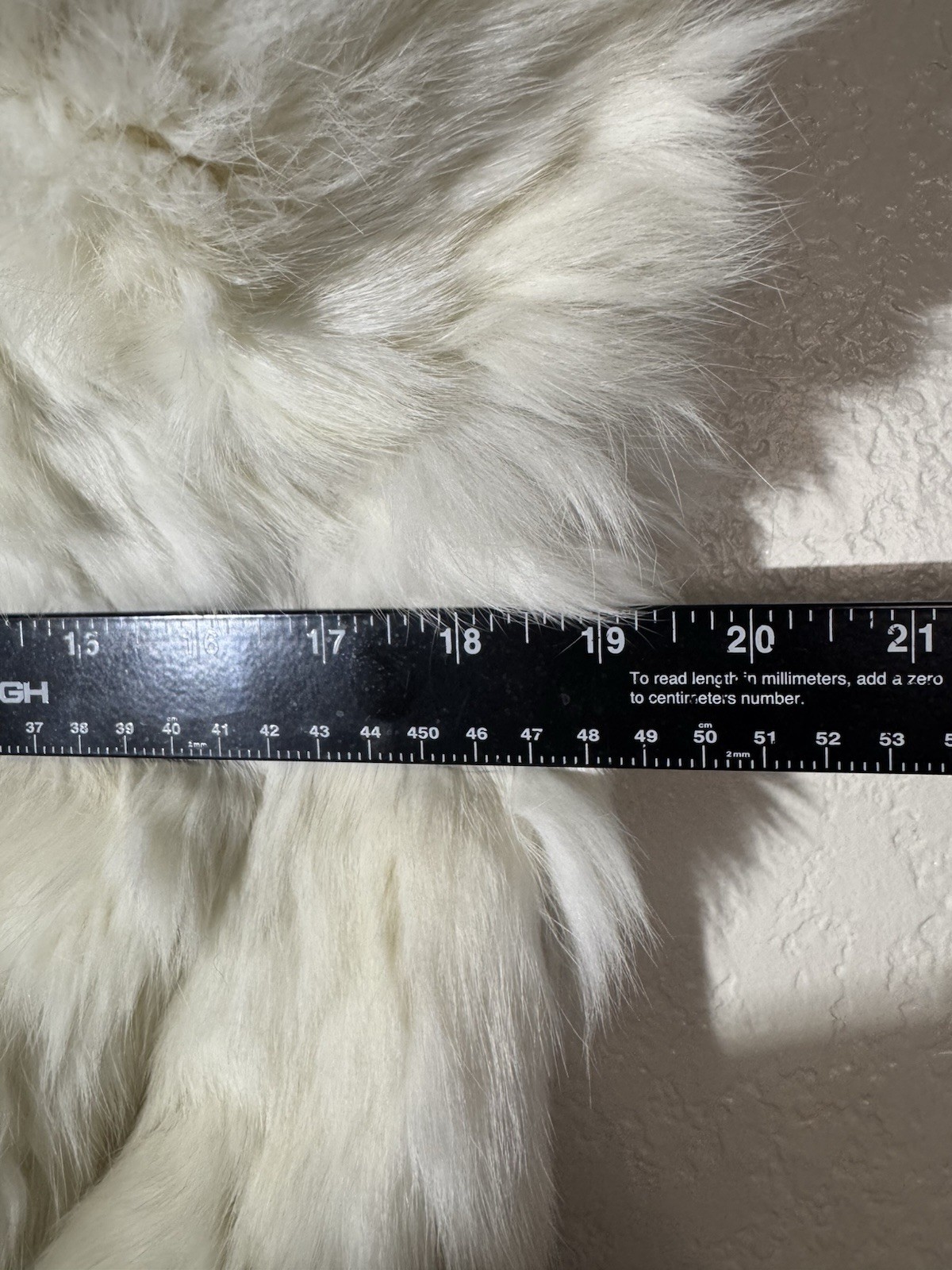 BRODY Real Rabbit Fur Jacket Womens L White Cream Y2K Cropped Bomber Vintage