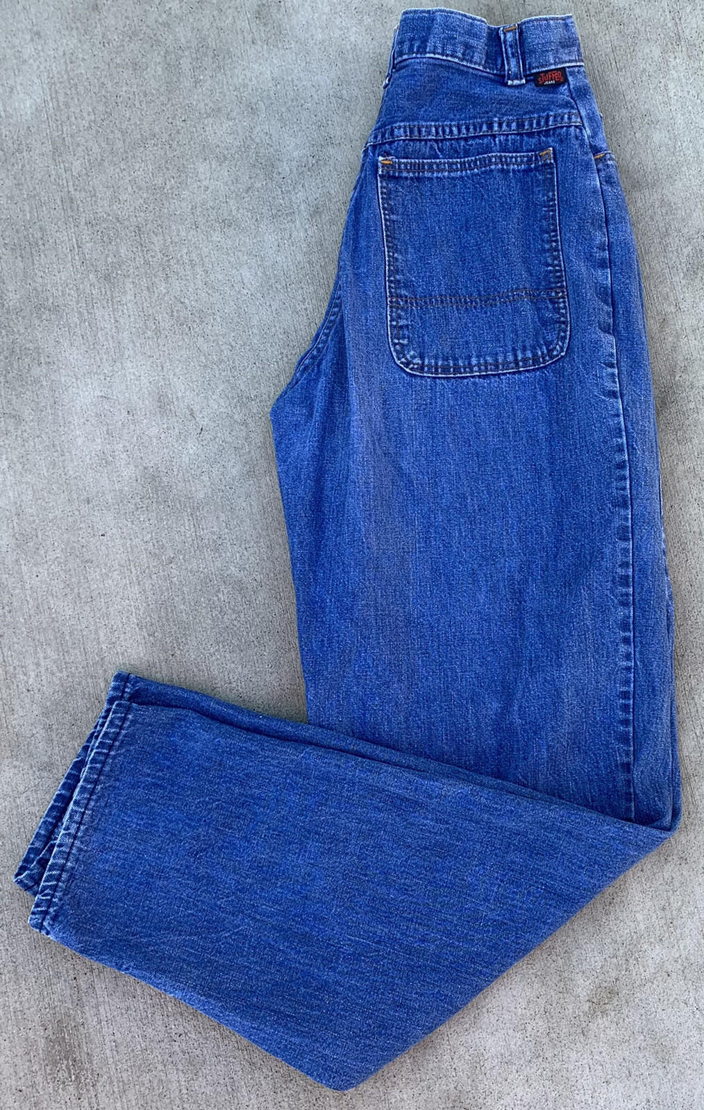 Vintage Stuffed Jeans High Waist Talon 42 Zipper 9 25 1/2” Waist
