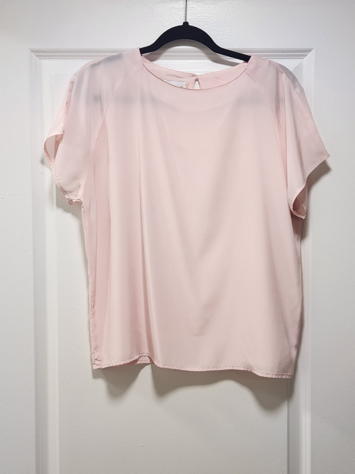 Vintage Impressions of California Pink Blouse Medium Made in USA Pastel Coquette