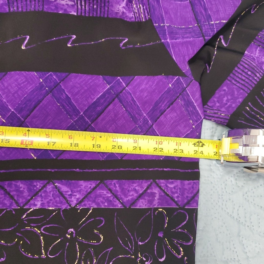 Vtg Leslie Belle Blazer Women’s Sz 16 100% Polyester Purple/Black Made In Canada