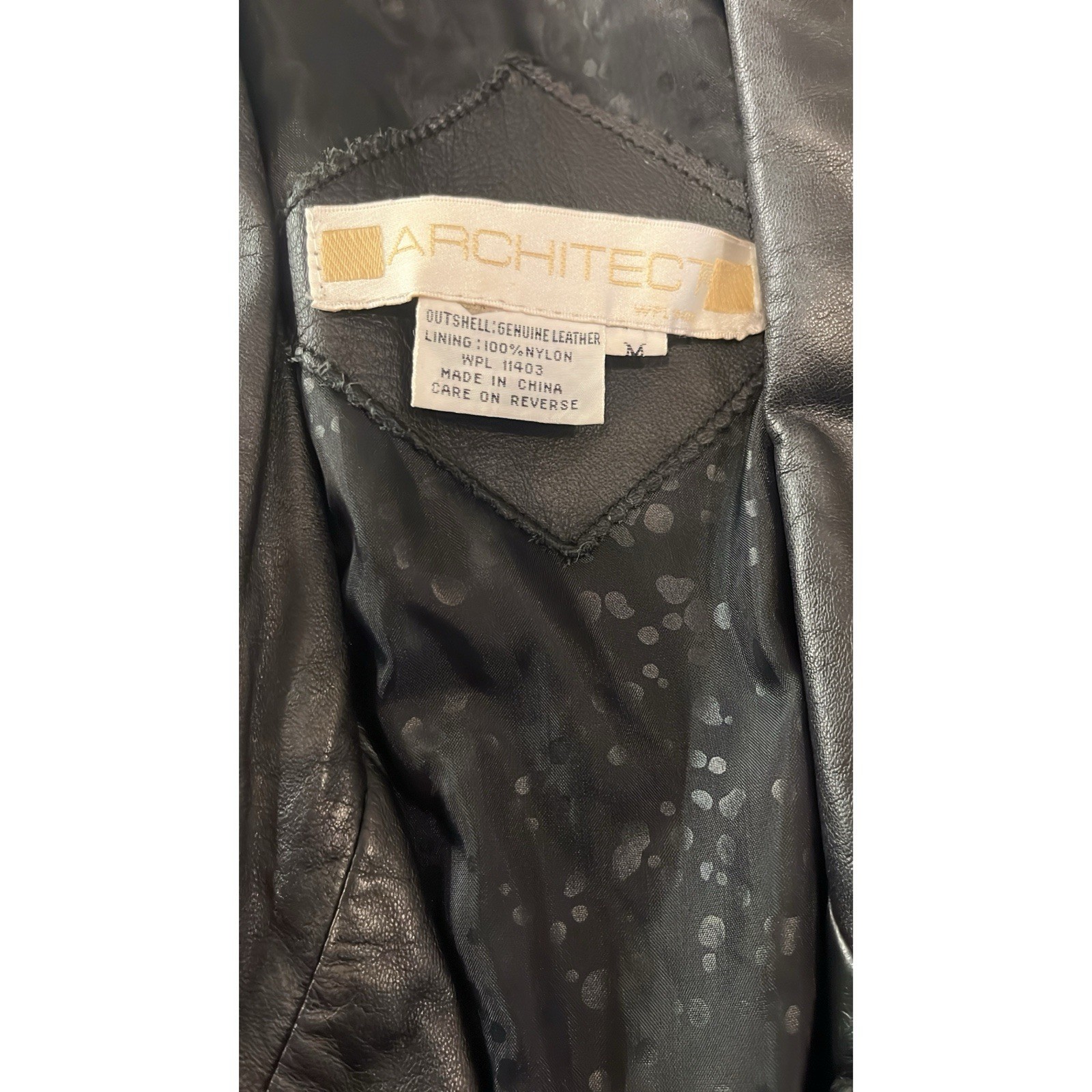 Vintage 80s Architect Leather Blazer W/ Cheetah Print Textured Patches