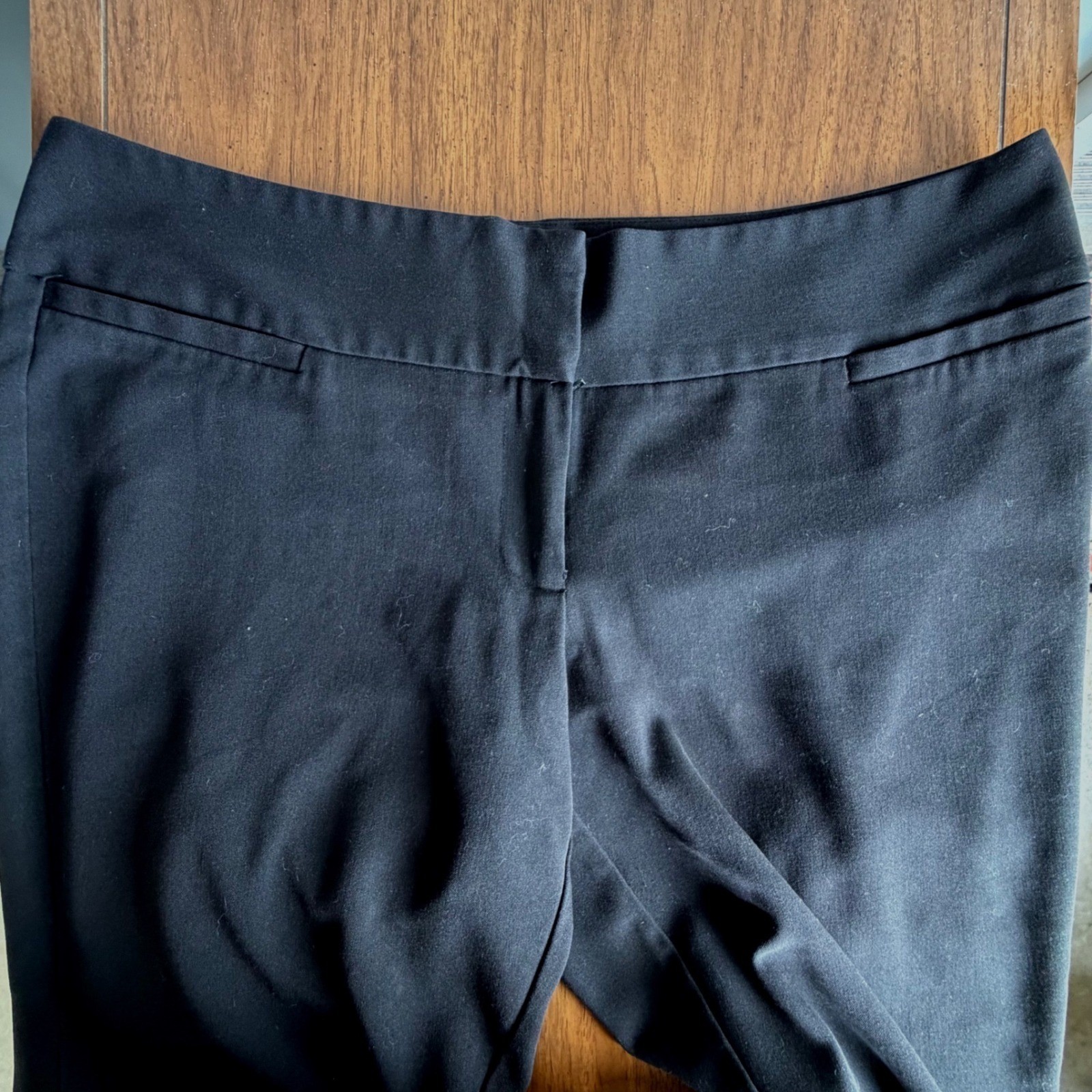 Vintage 2000s Black Career Minimalist Wide Leg Dress Pants Trousers Size 18 XL