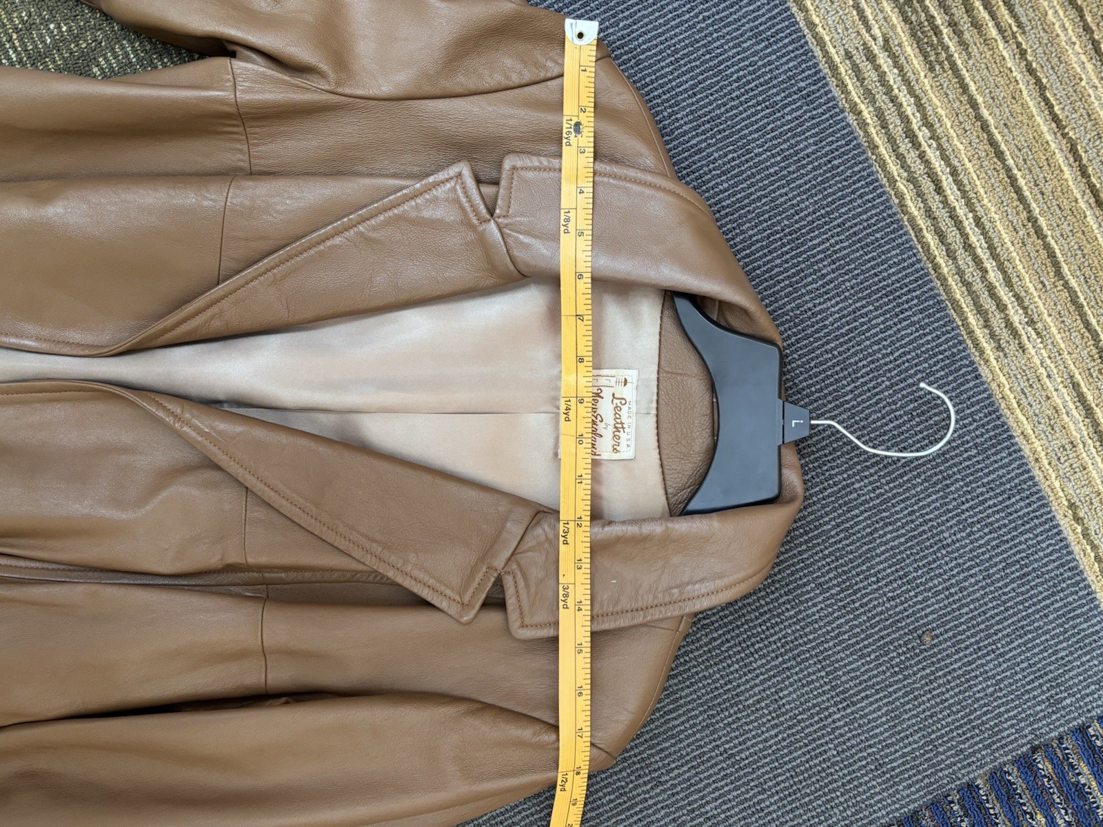 VTG Leathers by New England Sports Wear Co Brown Leather Trench Coat women’s S