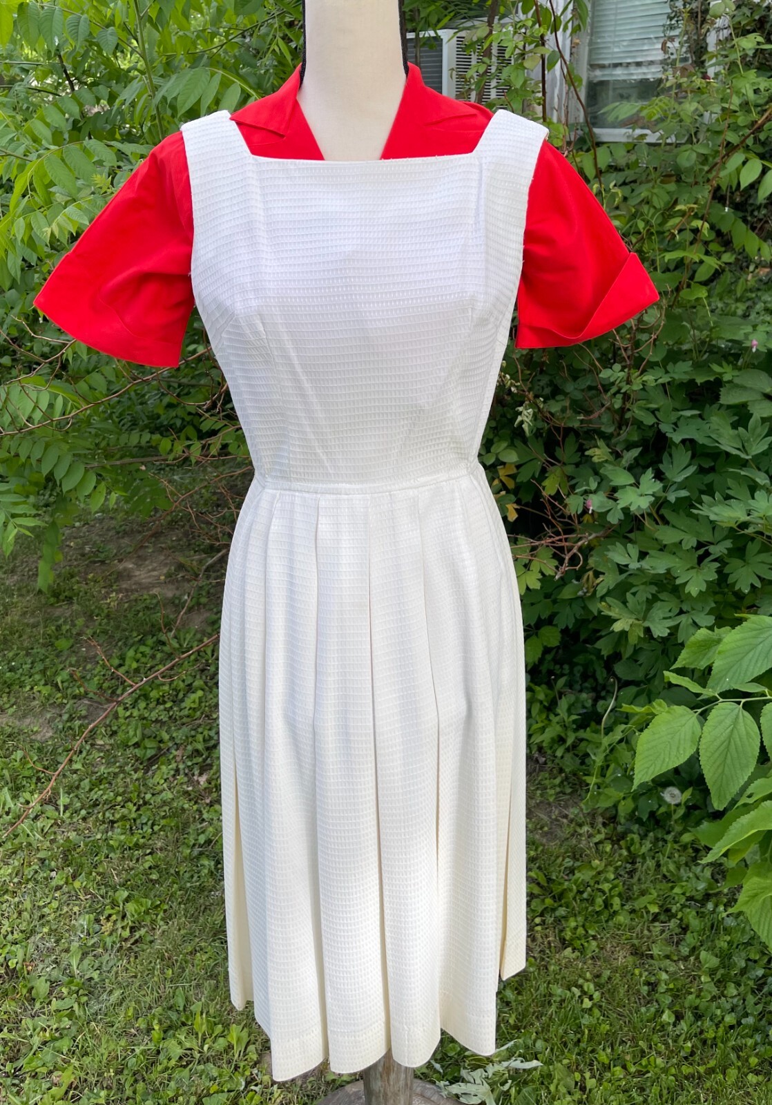 Vintage 1970s 2 piece Carol Craig Jumper Dress Set Size 10