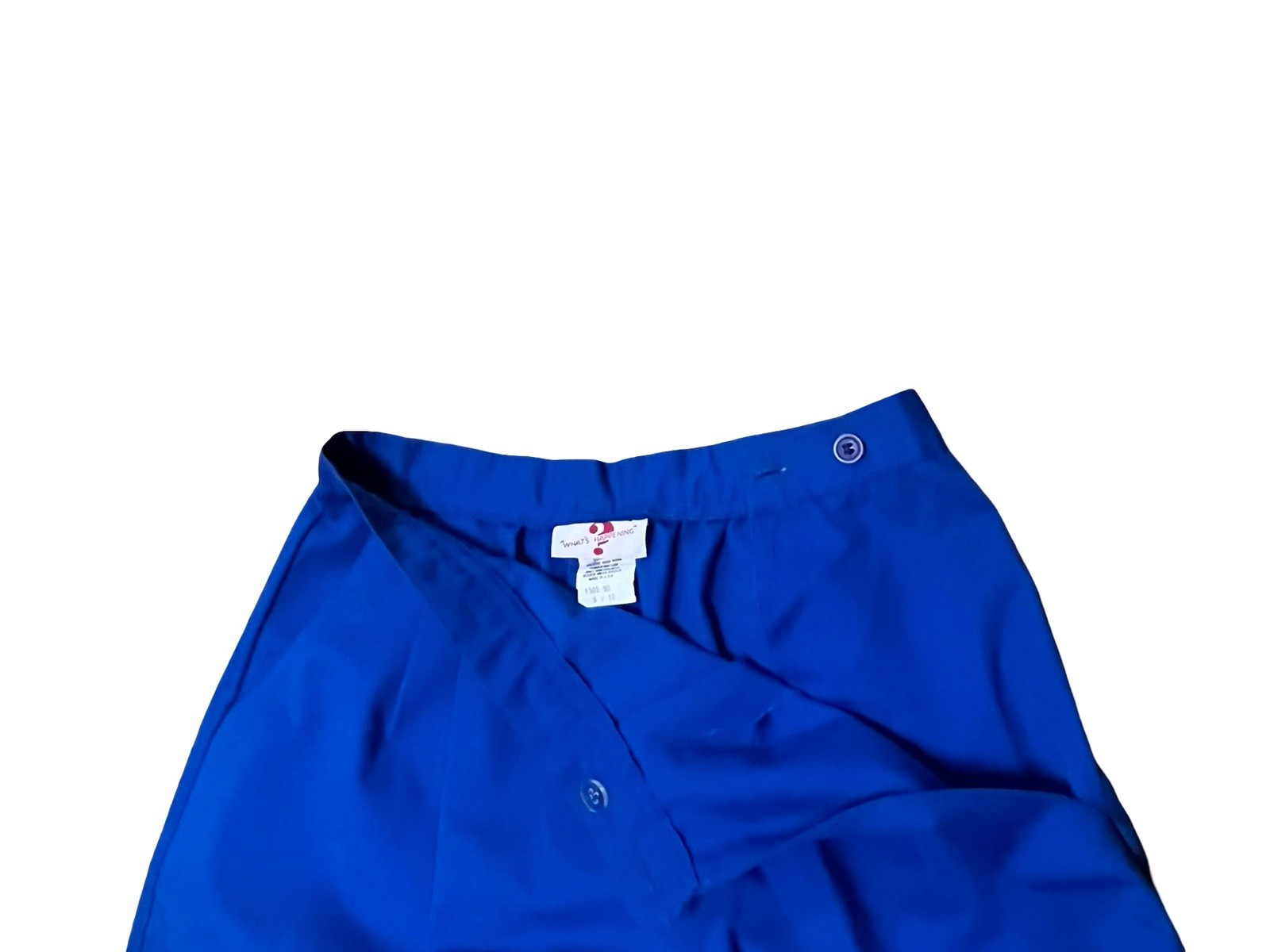 Vtg Patchwork Boats Palm Island Blue Skirt Sz 9/10 Sz M Preppy Resort Cruise 70s