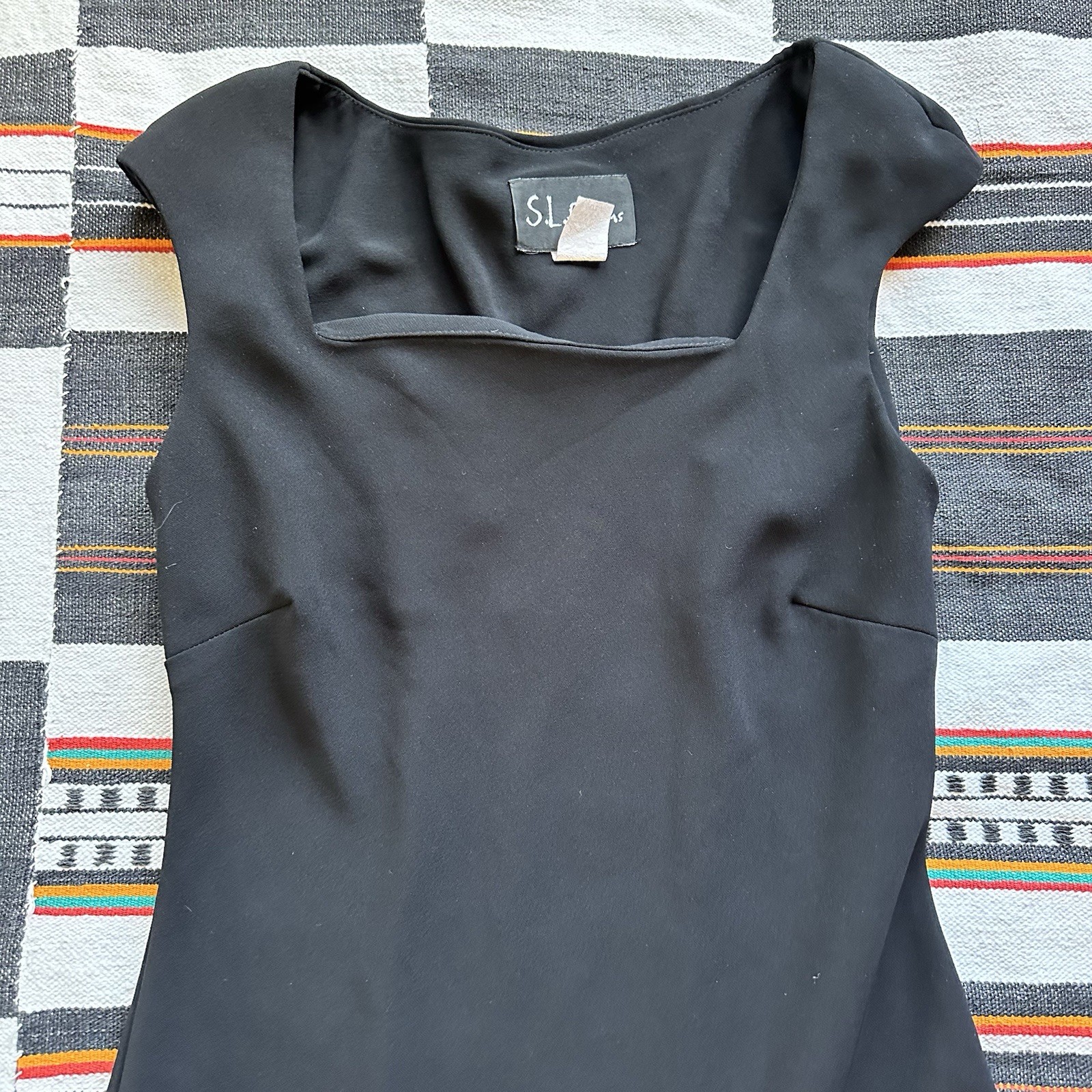 Vintage 90’s S.L. Fashions Little Black Dress. Whimsygoth. Boho. Festival. SZ 6