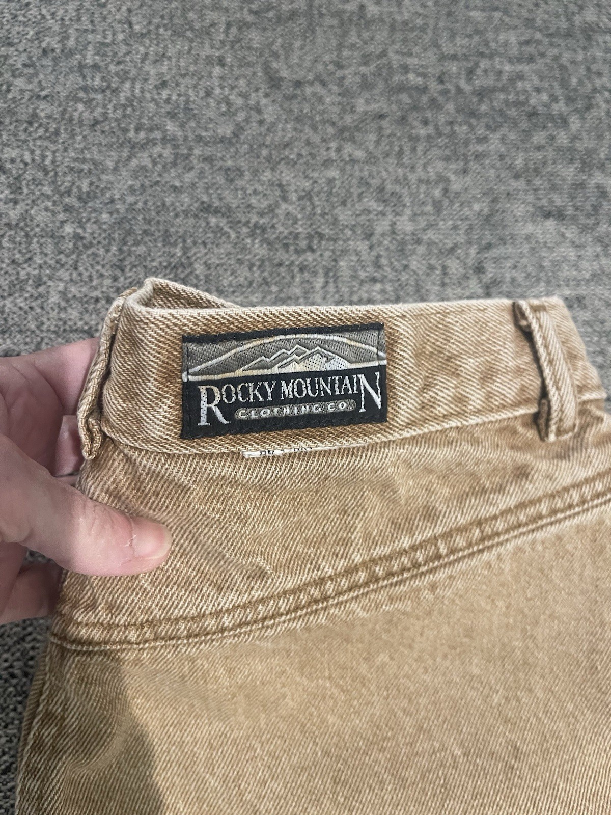 Vintage Rocky Mountain Denim Brown Women’s Jeans Button Zip Size 13/14 30X32
