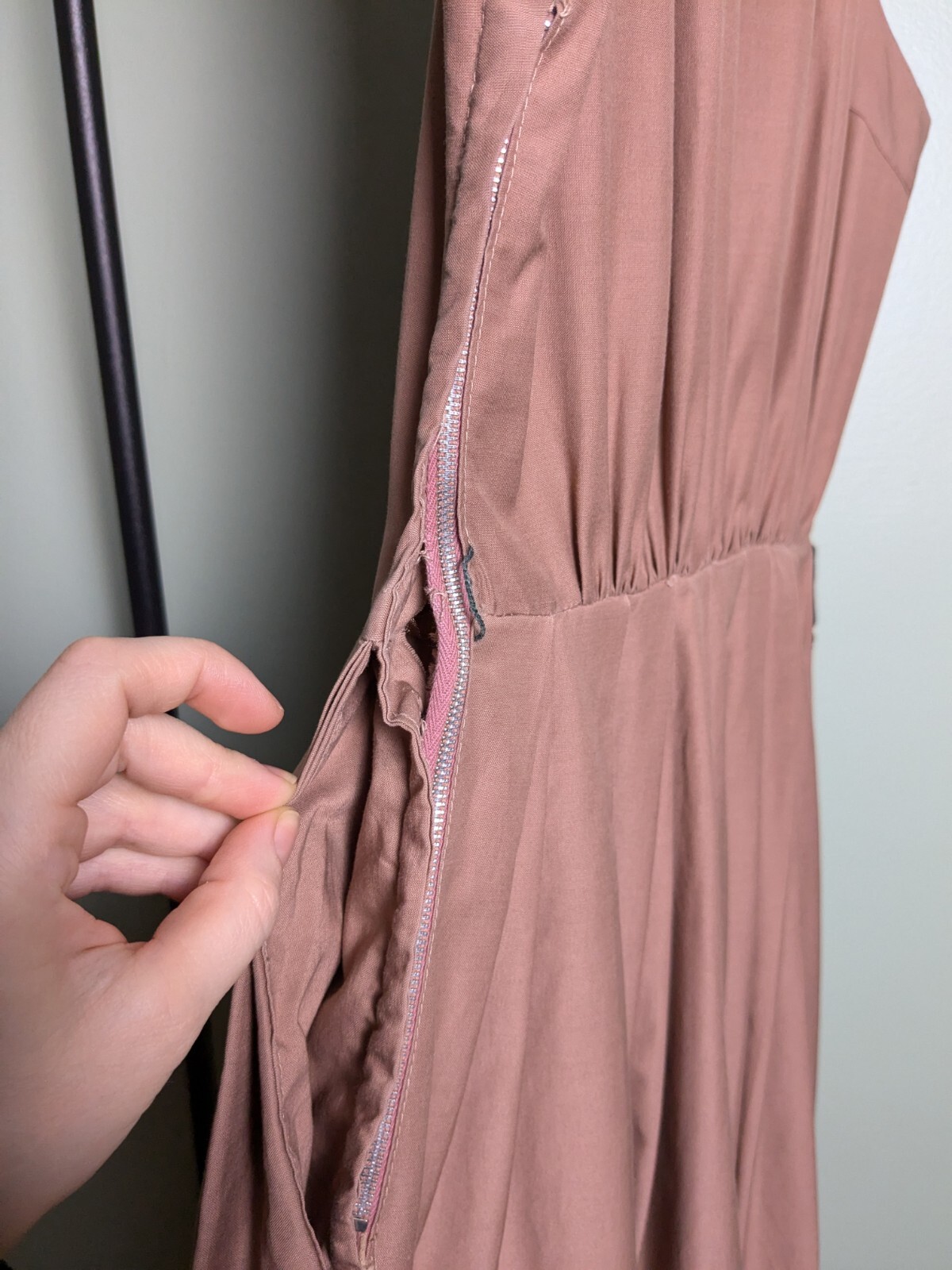 As Is True Vintage Helen Whiting Mauve Fit Flare Day Dress