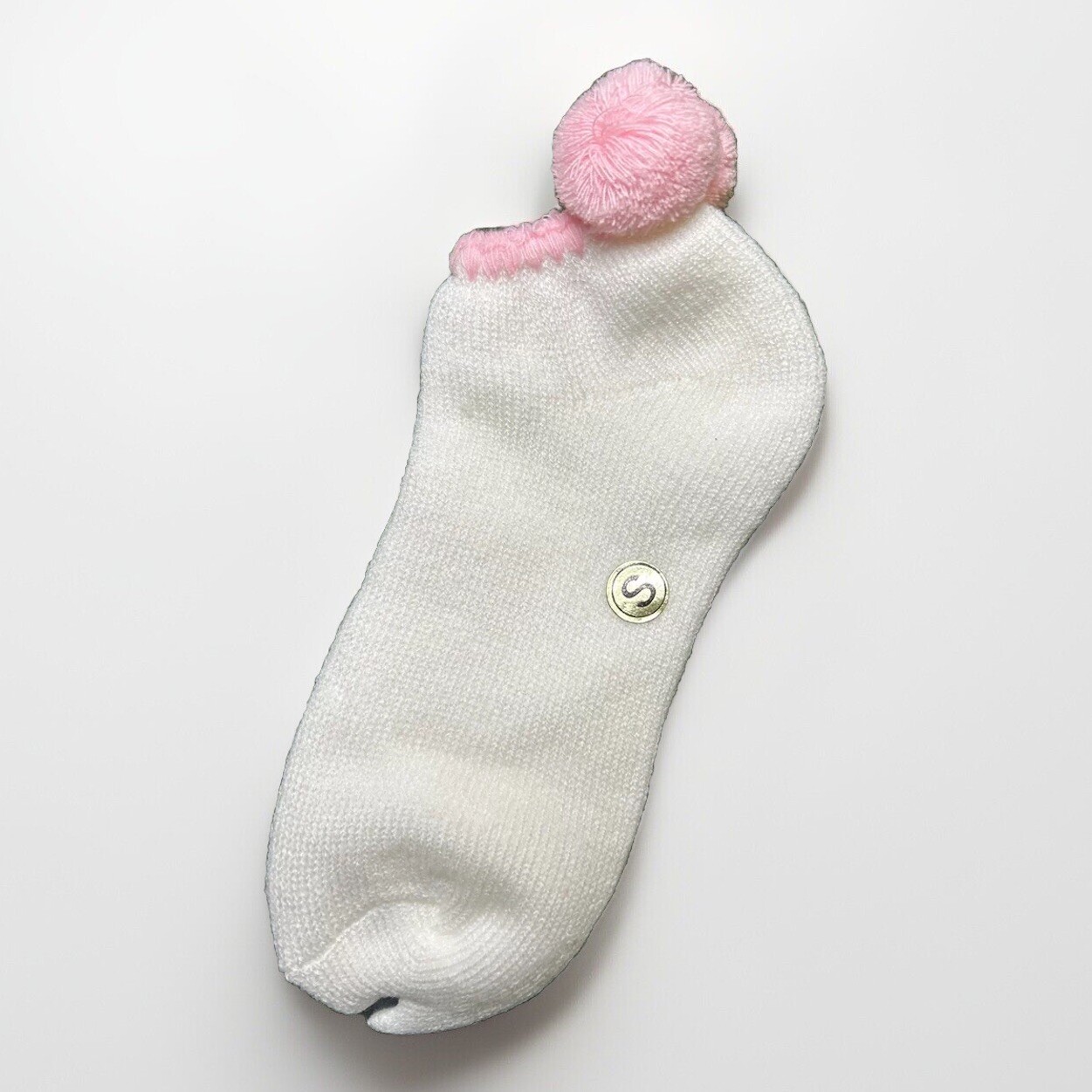 VTG Socks Acrylic Pink Pom 80’s Tennis 7-9 NOS Women’s Low Cut 90s Golf Ankle.