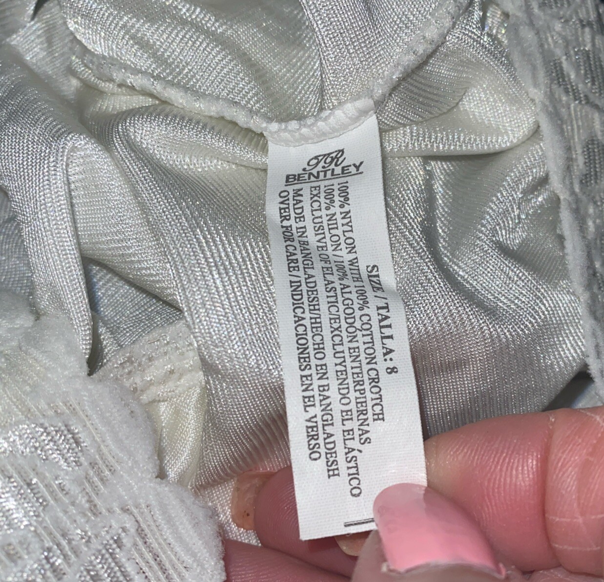 Vintage White Granny Panties~TR Bentley~Girdle~sissy Nylon Underwear~panty Sz 8