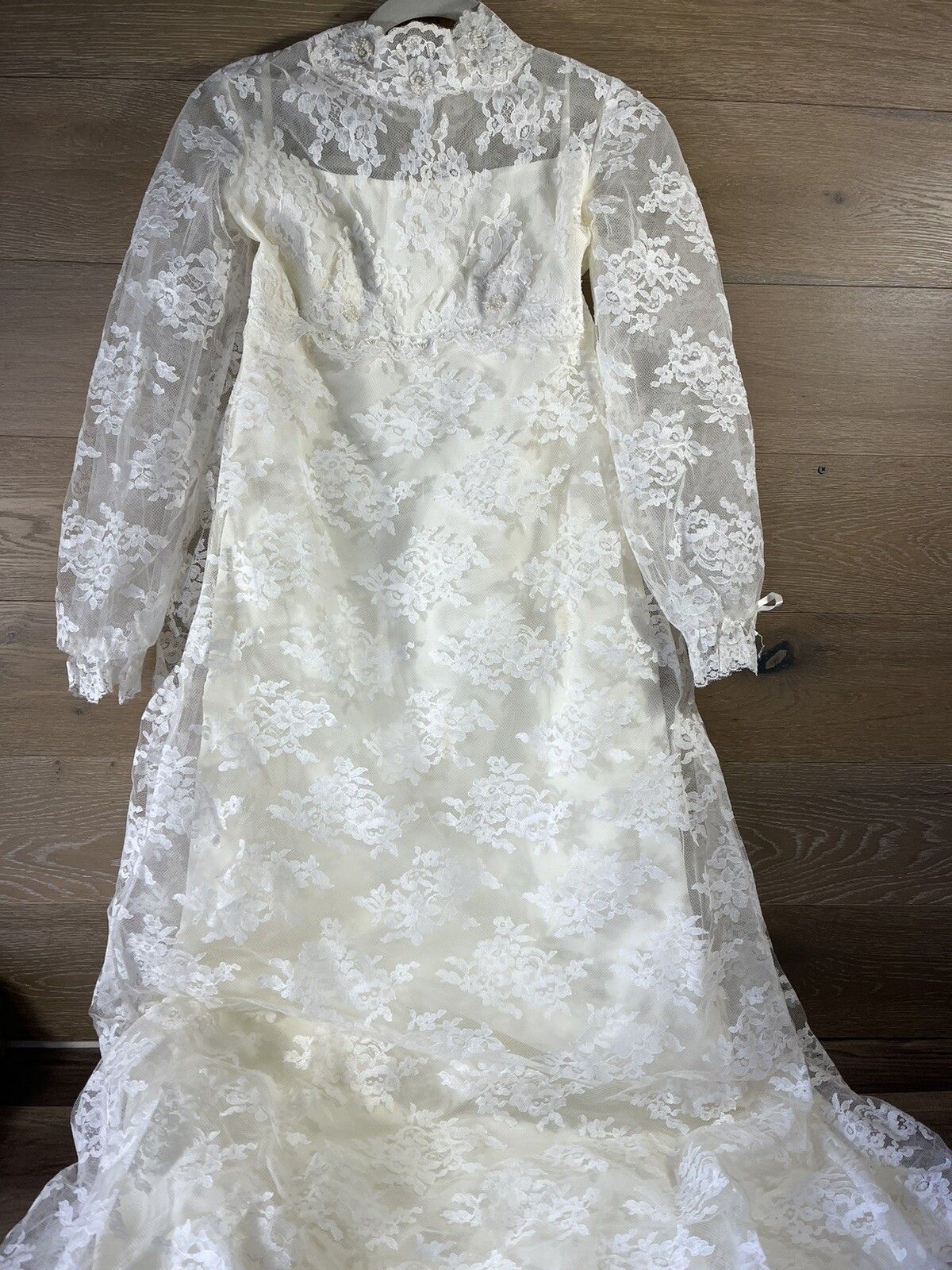 Wedding Dress Alfred Angelo Original by Edythe Vincent Vtg 60s Size 7