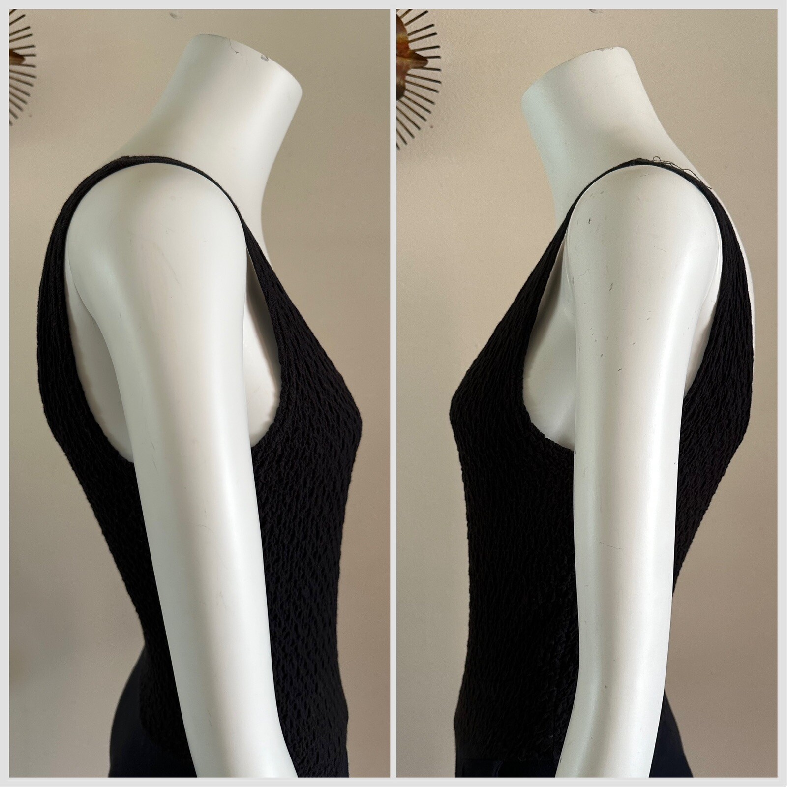 1990s Bettina Riedel NY Stirrup Pant Jumpsuit Romper Pleated Black Catsuit S VTG
