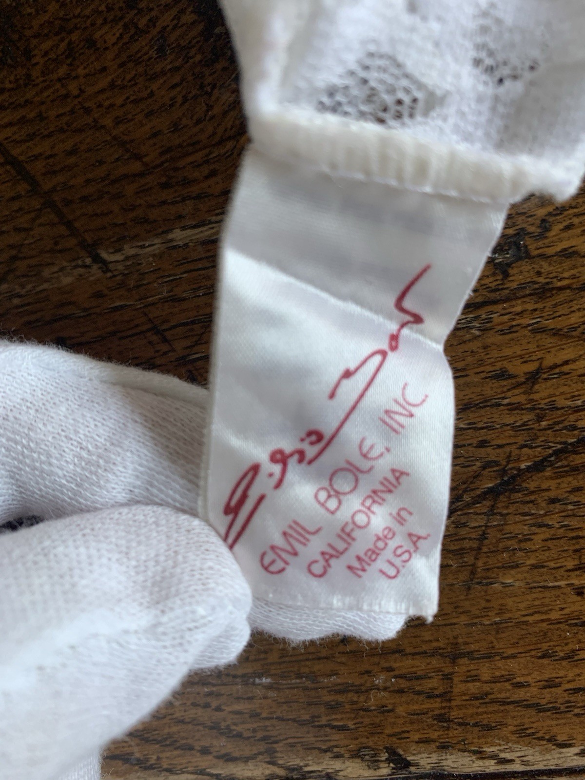 Vintage Emil Bole Corset Panties White Lace Rose Lingerie Lace Up Size Large