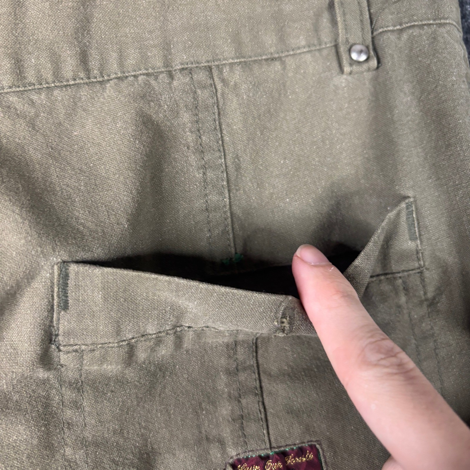 Vintage Cotler High Waisted Cargo Pants Womens 29×34 Green Khaki Tapered Utility