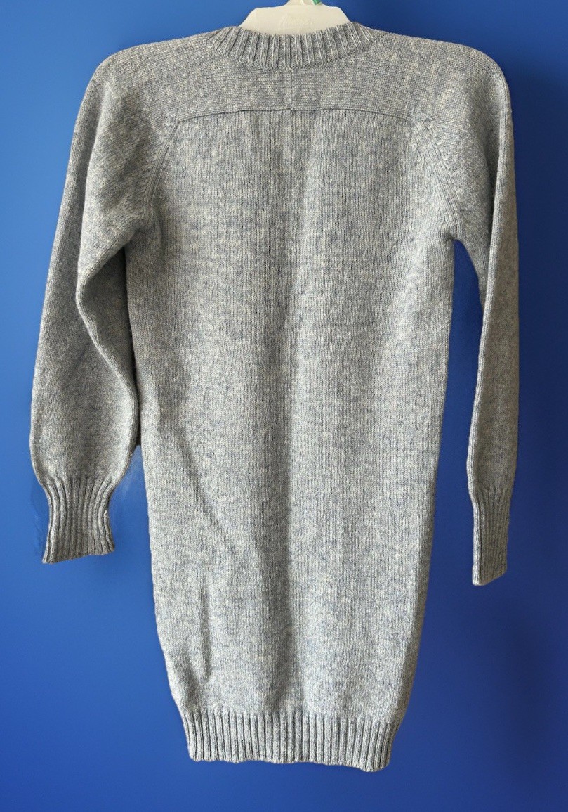 Vintage 70s John Laing for Harrods Shetland Wool Sweater Dress Made in Scotland