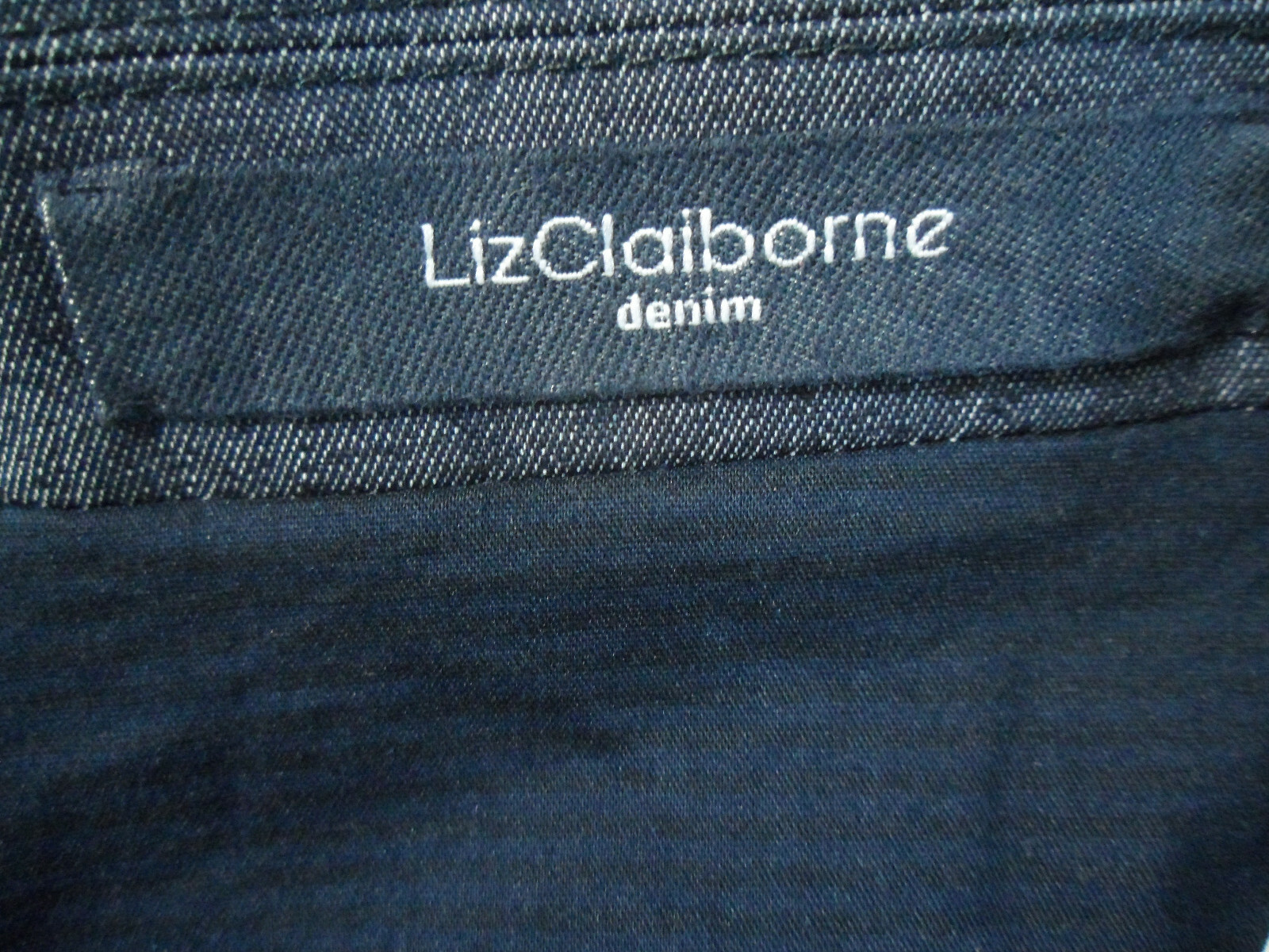 Liz Claiborne Denim Jacket 3 Button Blue Blazer Stretch Sz 16 NWT $139