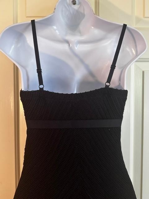 * Vintage 90’s Cache Black Spaghetti Strap Slip Lined Maxi Dress XS