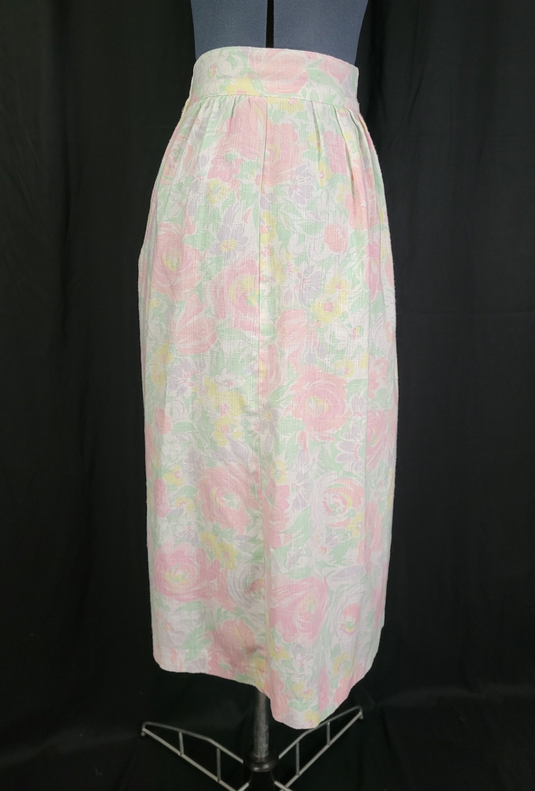 Vintage Chelsea Station Pastel Floral Skirt Size 9