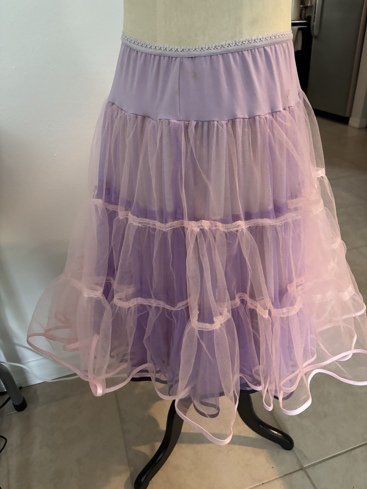 Calypso Christiane Celle Purple Pink Tulle Petticoat Skirt Princesscore sz 0