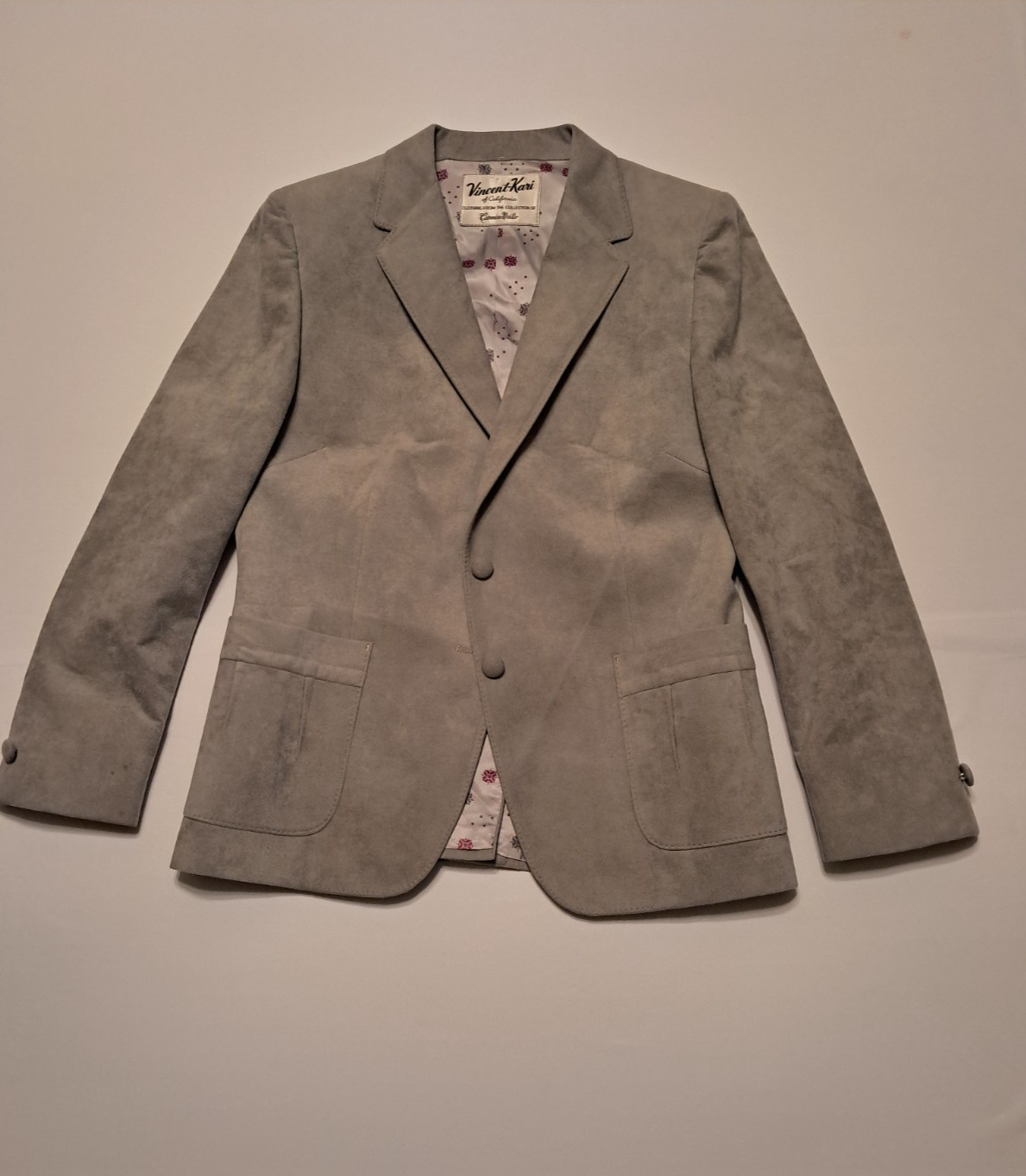 Vintage Vincent-Kari of California Women’s Grey Ultra Suede jacket