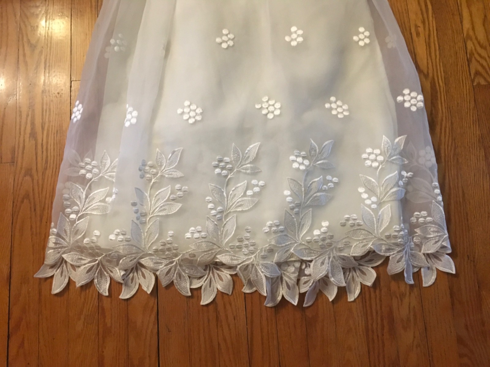 VTG Late 70’s-1980s House of Bianchi Tea Length Bridal Dress XS S 4 lined