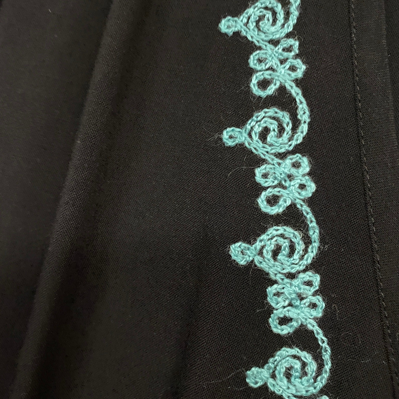 Soft Surroundings Womens Size PS Embroidered Tassel Jumpsuit