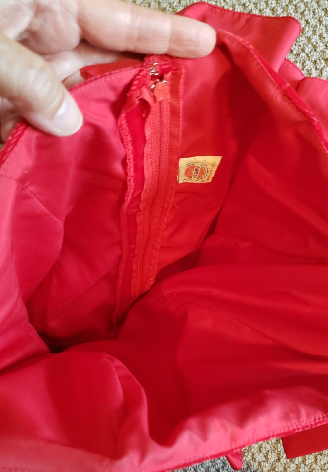 Vintage VTG Int Ladies Garment Workers Union Dress Red Prom Dance Wedding 9 USA