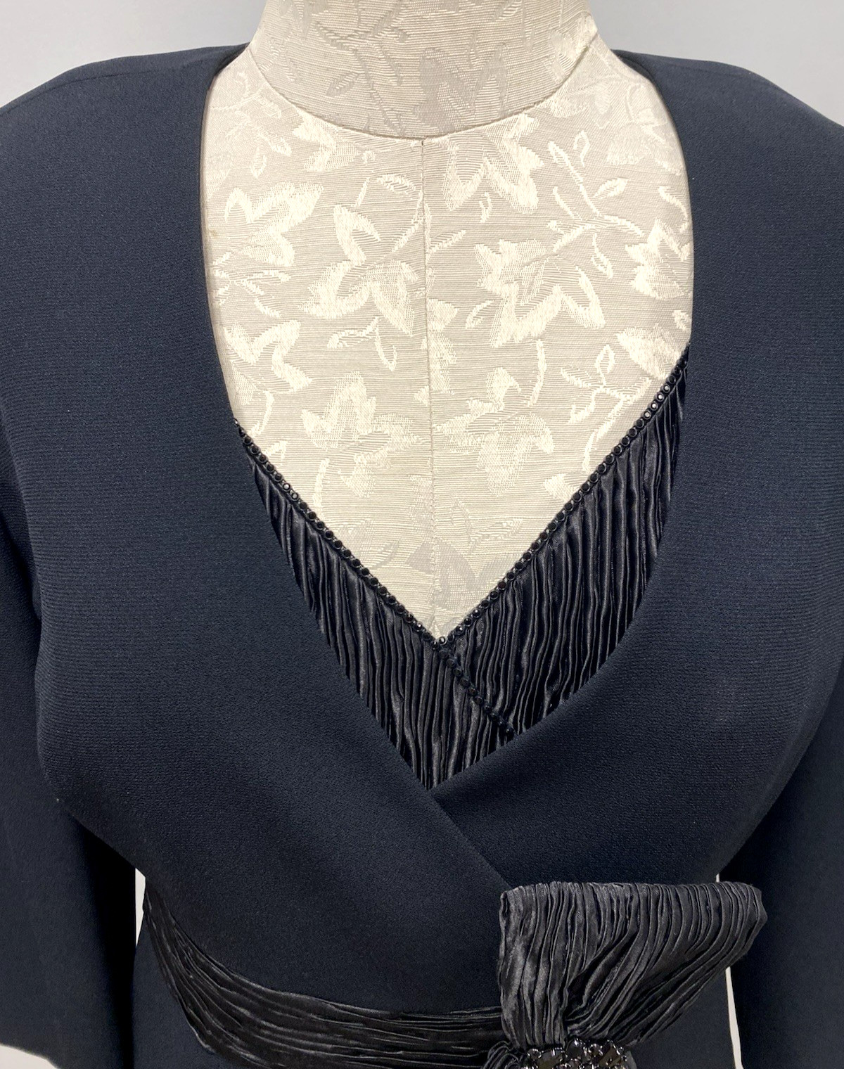 Vintage Daymor Couture 2 Piece Crepe Dress w/ Matching Jacket Women’s 8