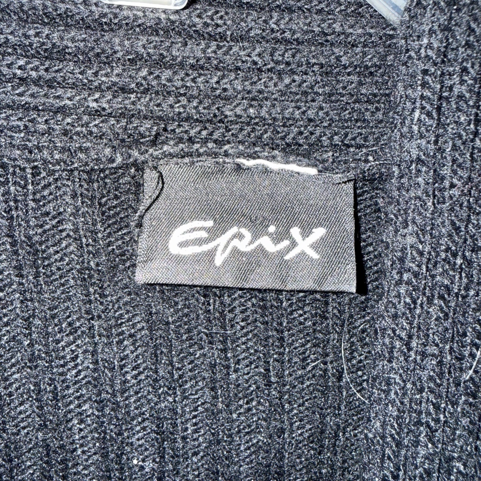 Vintage 90s Epix Black Gold Embellished Duster Cardigan Y2K Glam 1X 2X 3X