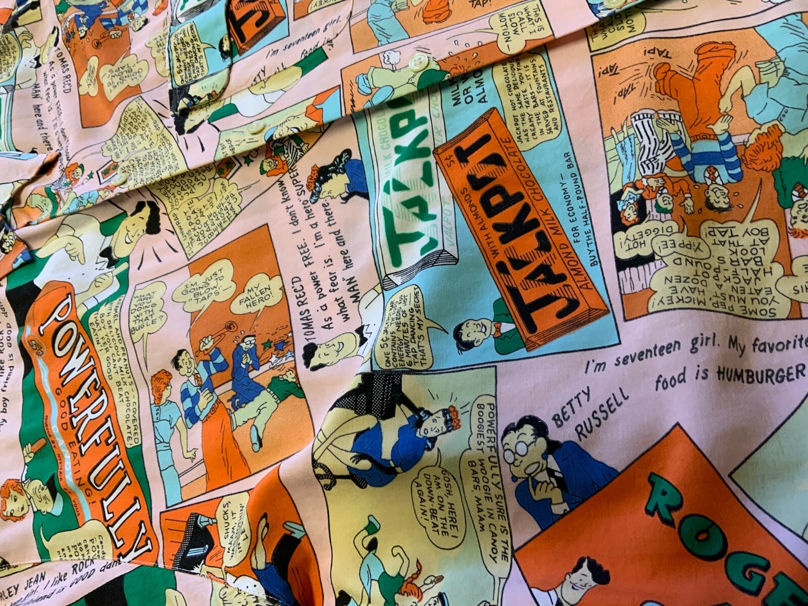 1980’s Hysteric Et Vous Comic Rayon Blouse made in France
