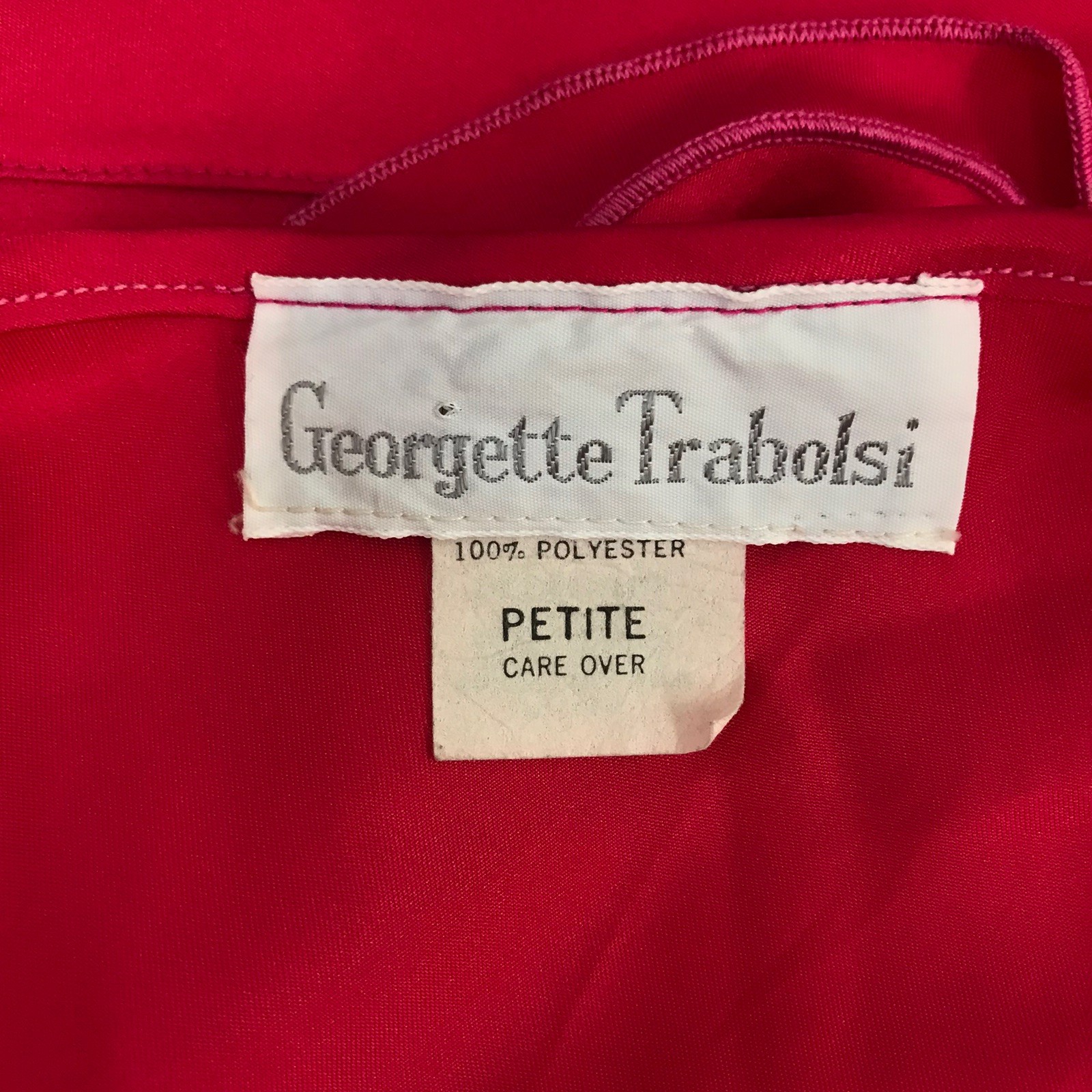 VTG Georgette Trabolsi Slip Dress With Robe Asymmetric Fairy Sexy Retro Sz S