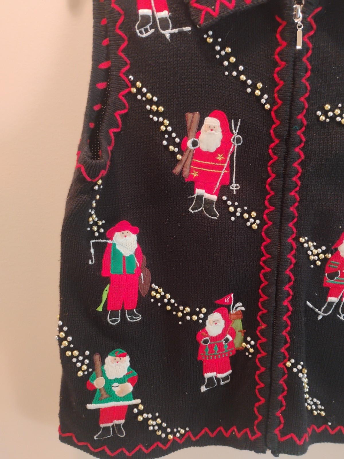 Designers Originals Studio Joy Christmas Sweater Vest Lot Of 3. Size PM. 'Ugly’