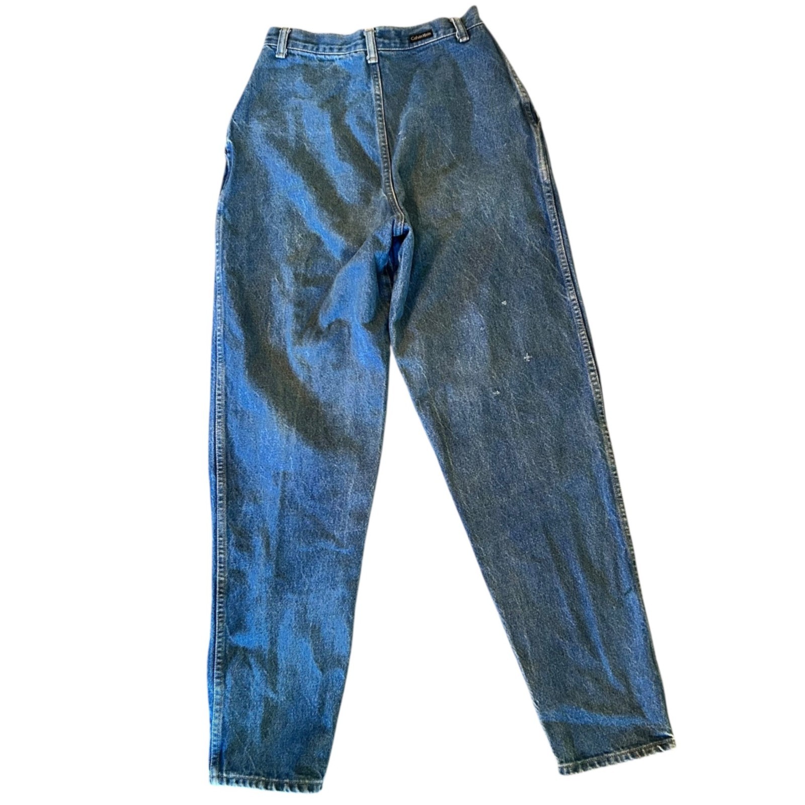Vintage Calvin Klein Pleated Ultra High Rise Balloon Denim Jeans USA 6