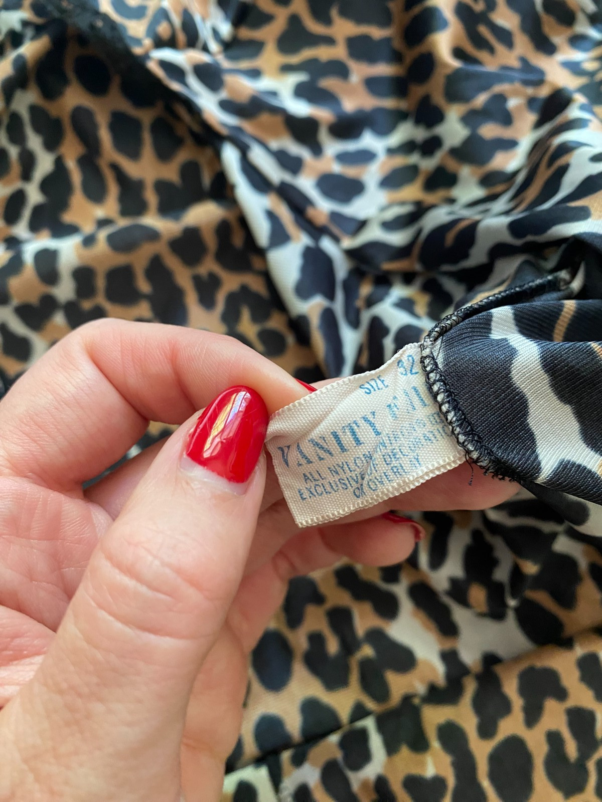 Vintage 1960s Leopard Mini Half Slip & Robe Set Boho Small