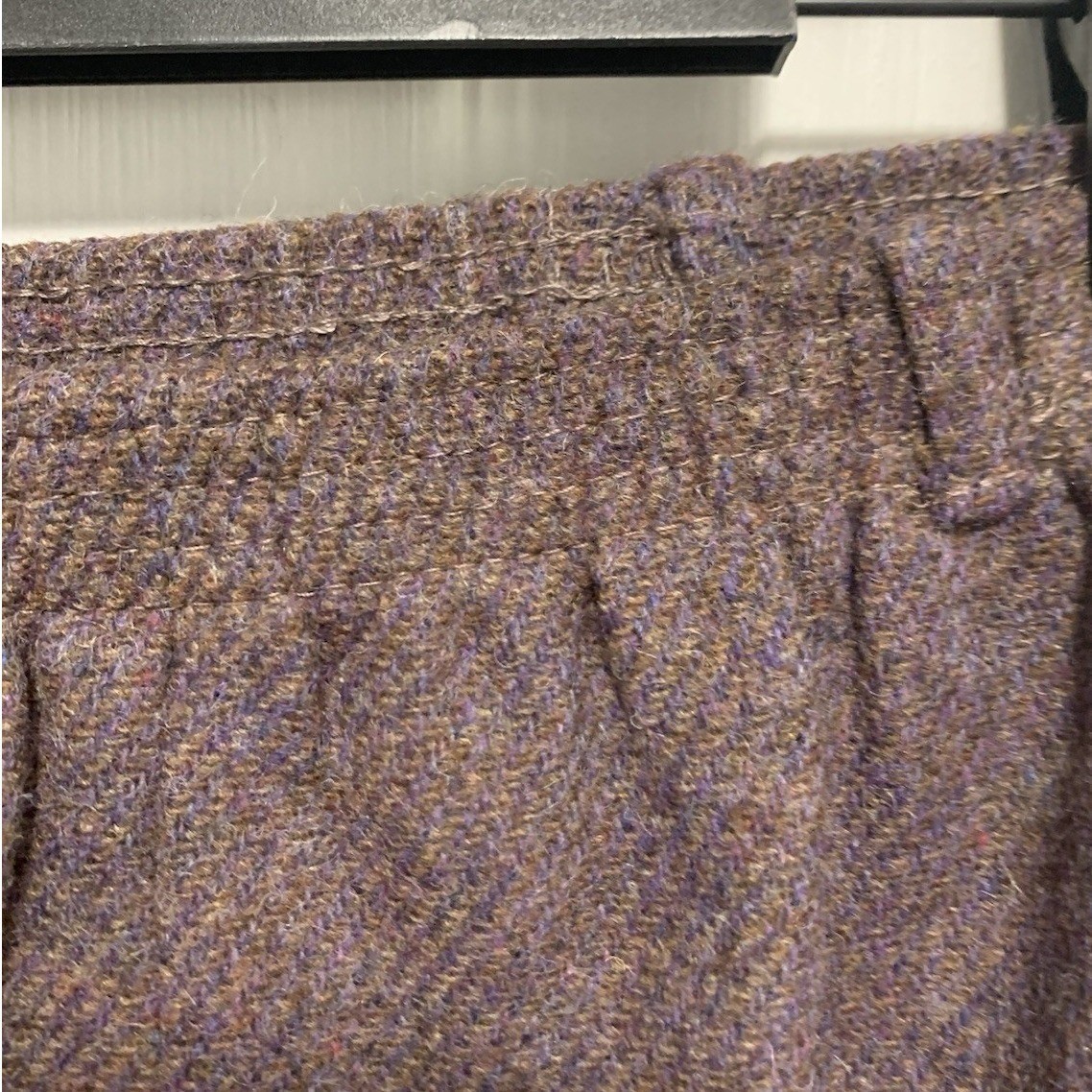Prestige of Boston Wool Skirt 14 Vintage Purple Tweed Midi ILGWU Union Made Fall