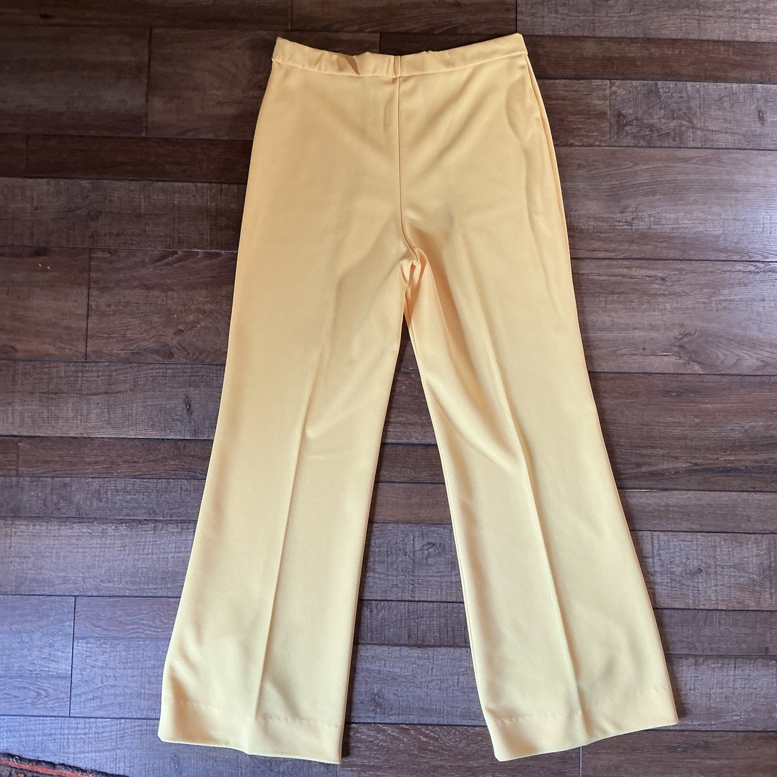Vintage Mr. Fine Dallas Women’s Pantsuit Size 16 Yellow 2 Piece Set Top #15818