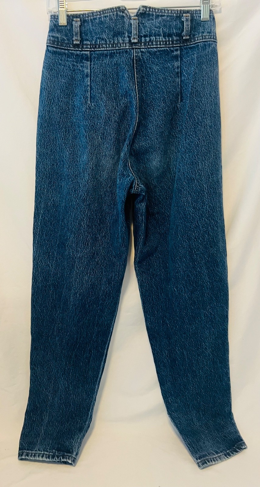 Zena Vintage 1980s Acid Wahed High Waisted Pleated Multi Button Jeans Size 5
