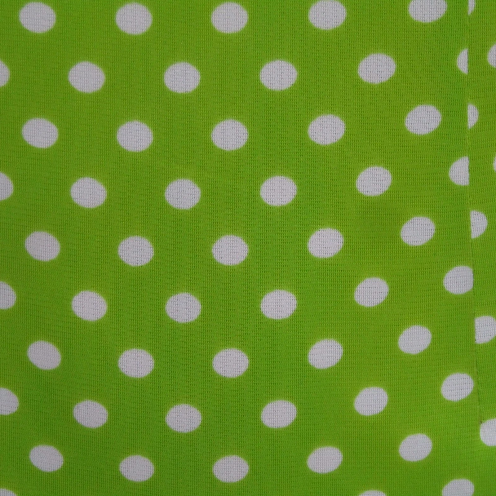 VTG 60s 70s MOD Polka Dot Retro Groovy Drop Waist LIme Green Gidget Dress S