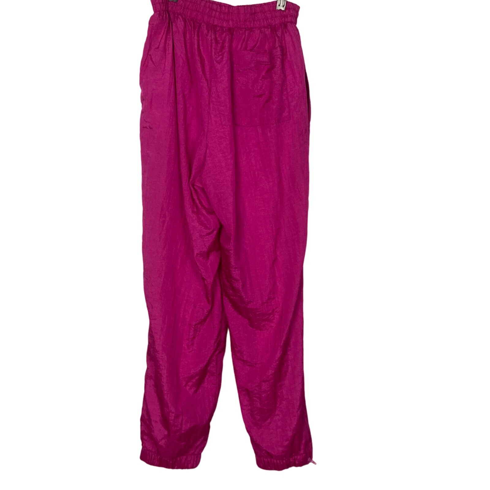 Vintage Pink Satin Track Pants Womens XS Lined Kidcore Barbiecore 80s 90s