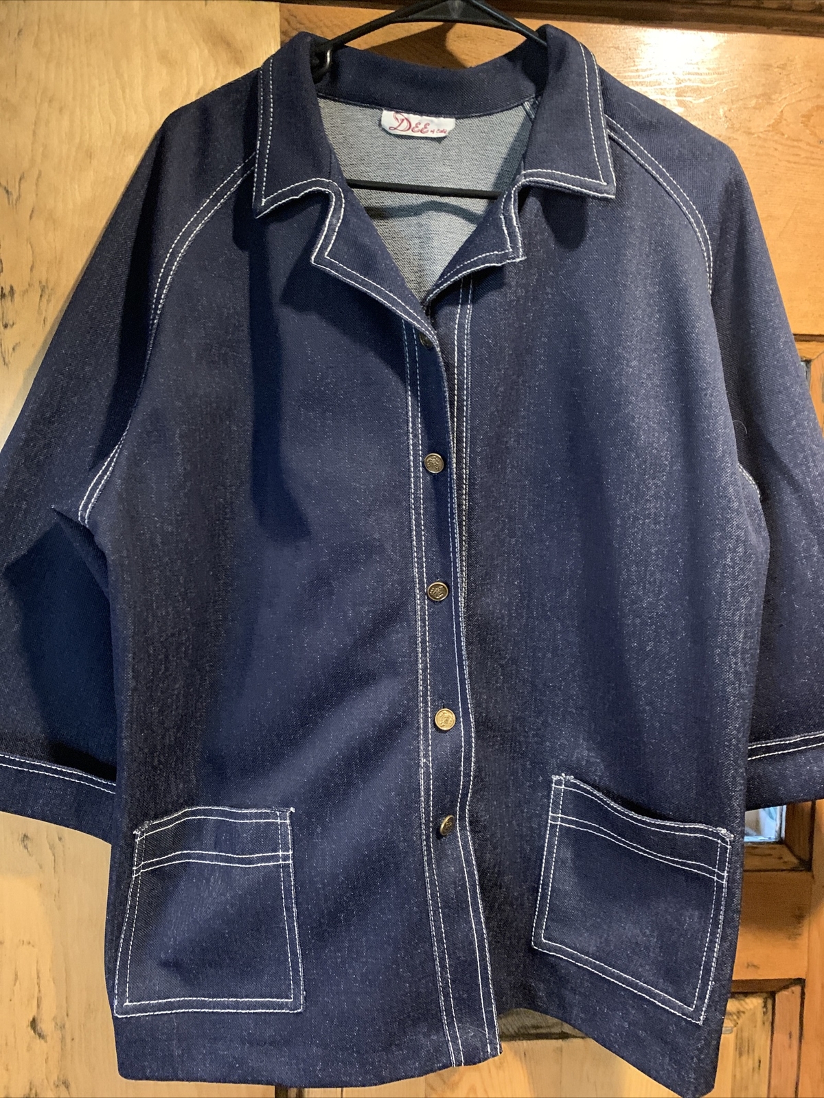 Vintage 1960’s Dee Of California denim polyester shirt jacket iconic look