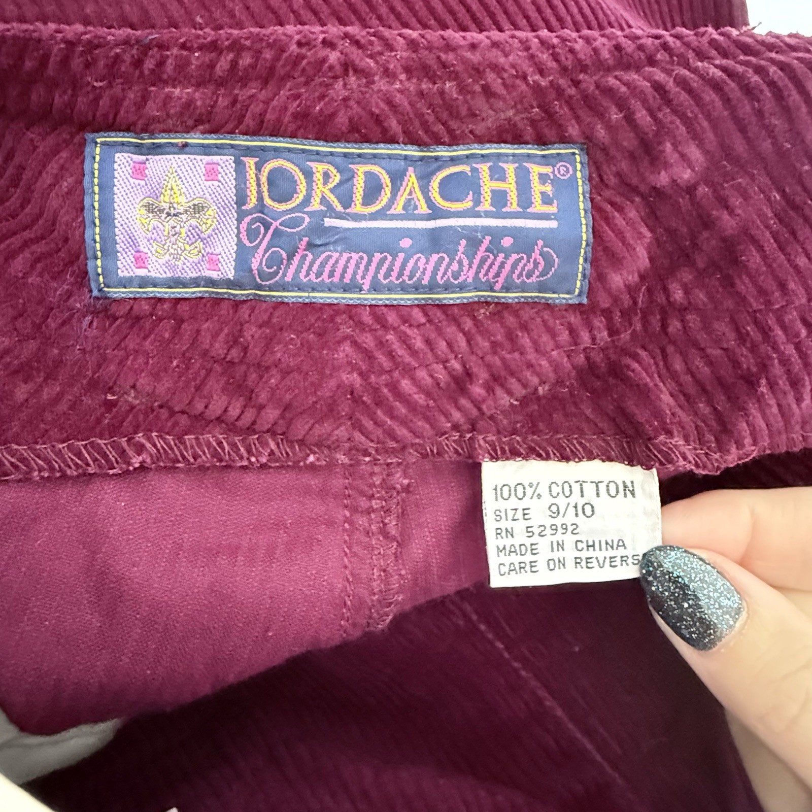 Vintage Jordache Championships 9/10 Corduroy Pleated High Rise Deadstock Pants