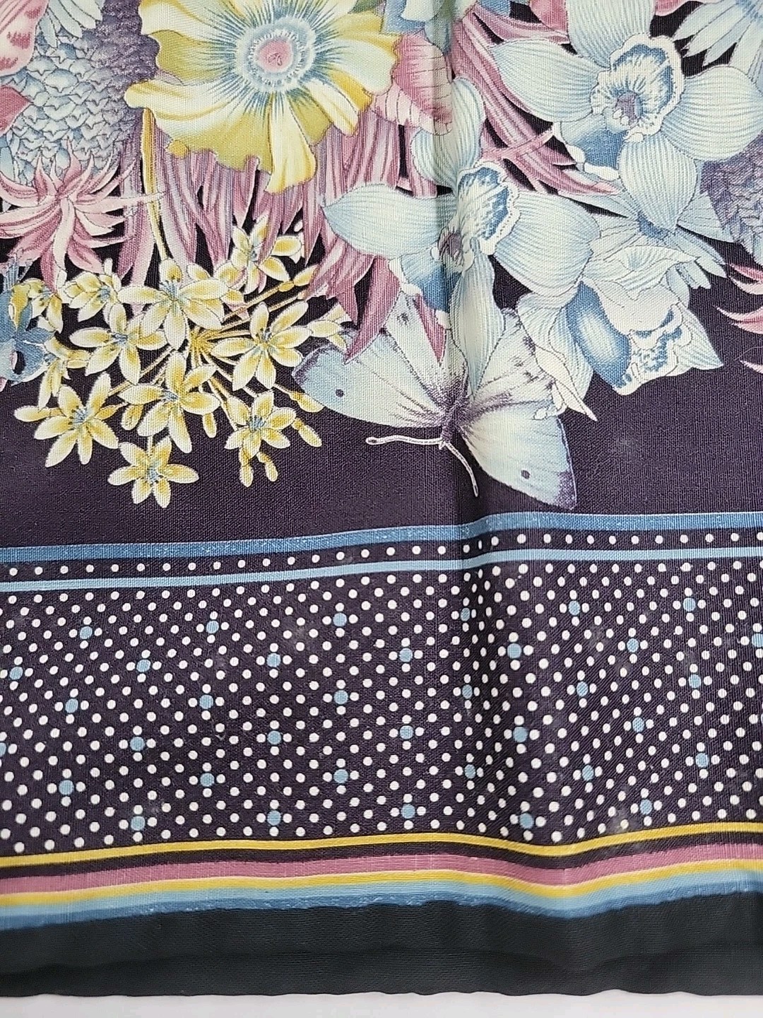 Vintage Mr. Hank Black Patch Butterly Garden Floral Boho Cottagecore Skirt