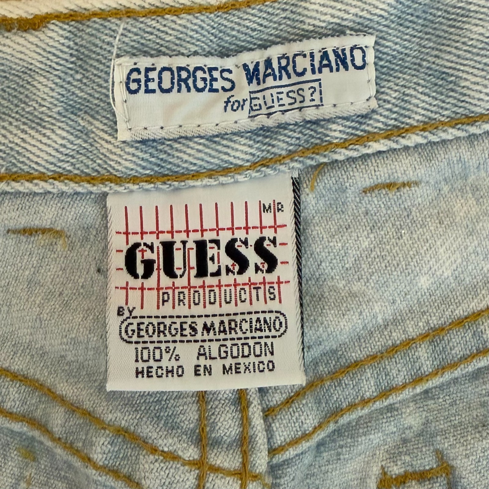 Vintage (c. 1990s) Georges Marciano for Guess Jeans Cut 09827 Zippered Ankles